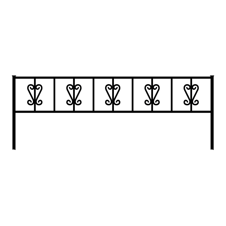 Металлические оградки, столы, скамейки в Краснодаре | Оградка №8