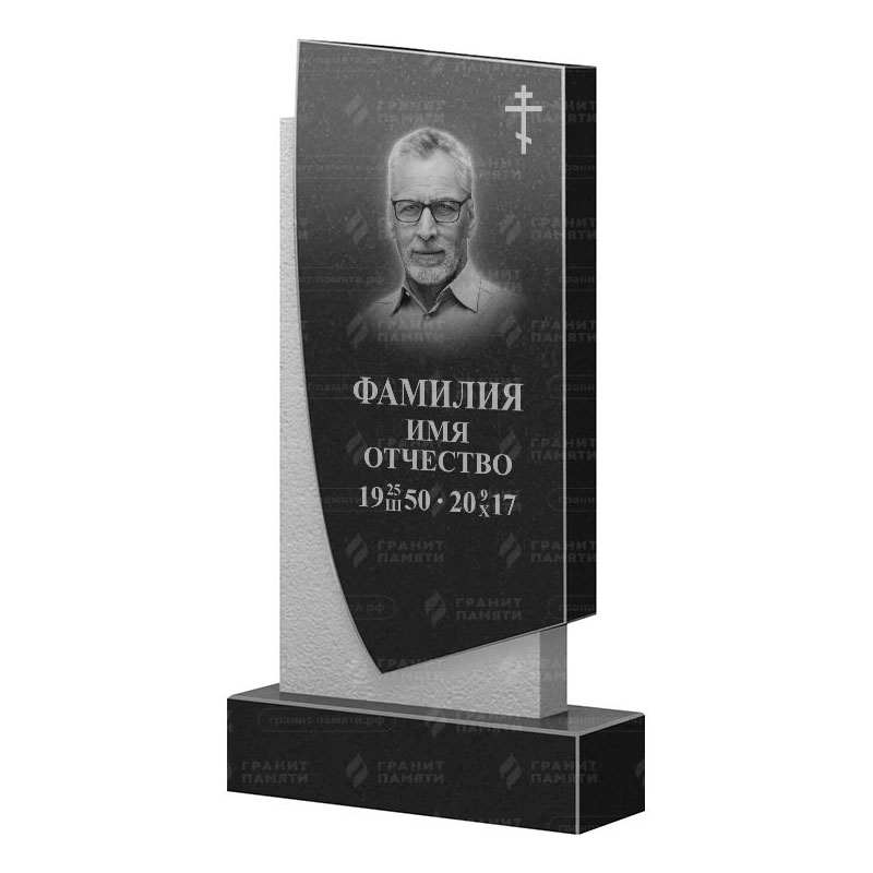 Памятники из гранита вертикальные в Краснодаре | Гранитный памятник ФГ-075