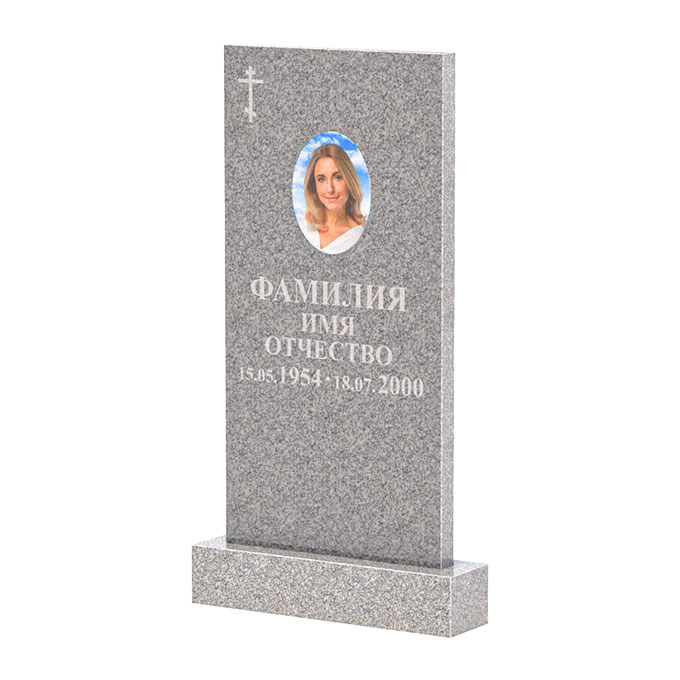 Памятники из цветного гранита в Краснодаре | Памятник из Сибирского гранита прямой