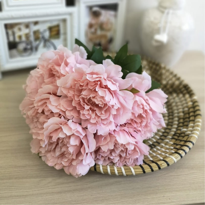 Искусственные цветы в Краснодаре | Цветы искусственные «Пионы», розовые, букет