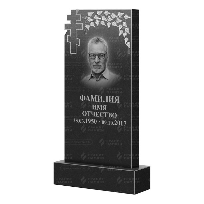 Памятники из гранита с деревом в Краснодаре | Гранитный памятник ФГ-202