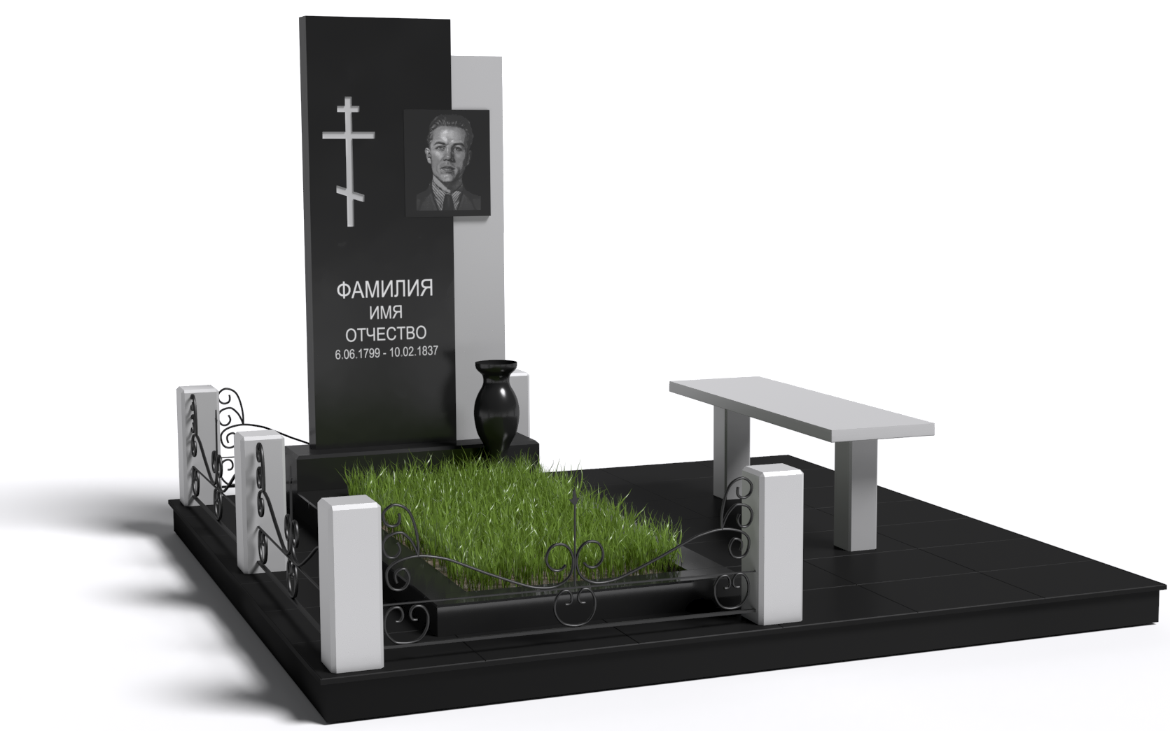 Одинарные мемориальные комплексы в Краснодаре | Мемориальный комплекс №11