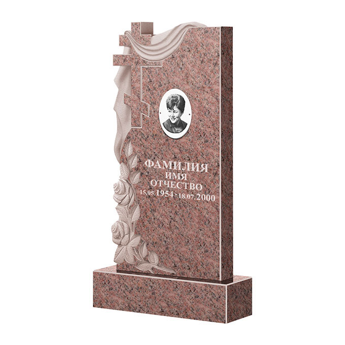 Гранитные памятники в Краснодаре | Памятник из гранита Розалия Pink ФГЦ-189
