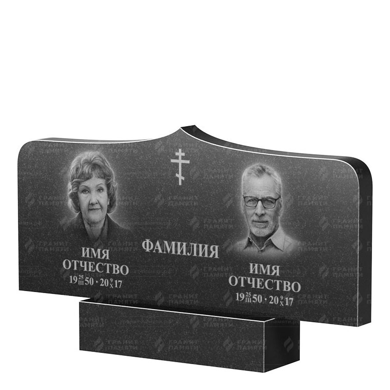 Гранитные памятники в Краснодаре | Двойной гранитный памятник ФГ-260