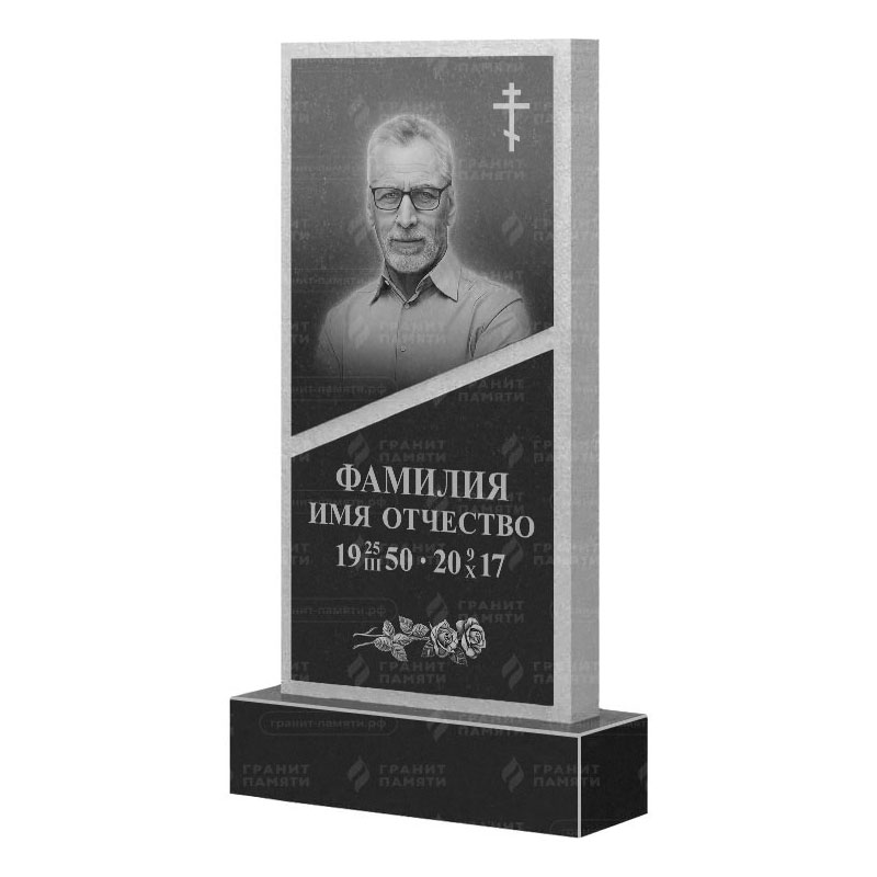 Памятники из гранита вертикальные в Краснодаре | Гранитный памятник ФГ-164