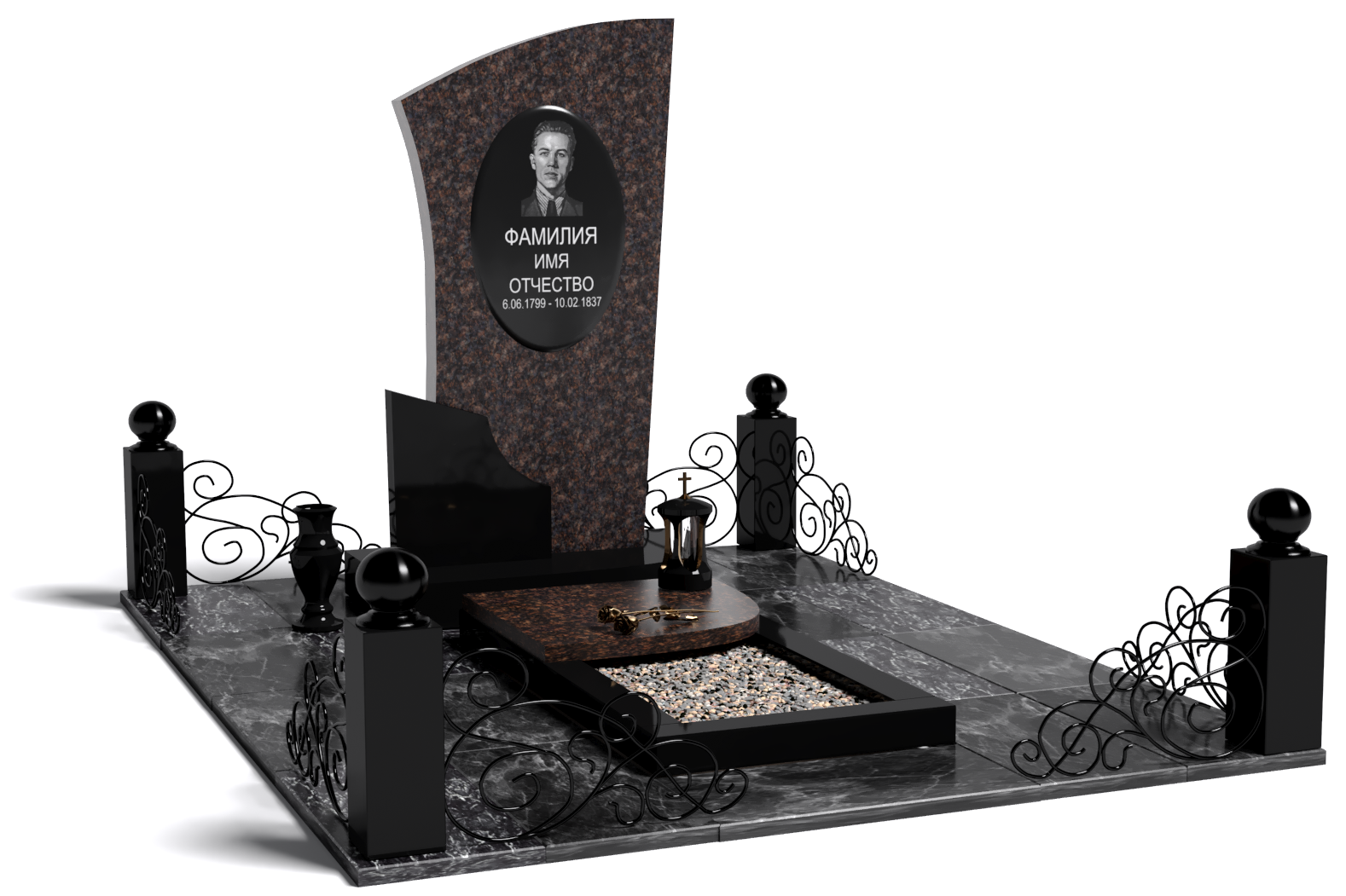 Одинарные мемориальные комплексы в Краснодаре | Мемориальный комплекс №12