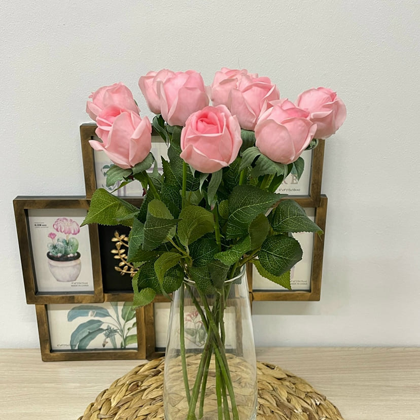 Искусственные цветы в Краснодаре | Цветок искусственный «Роза», нежно-розовая, одиночный