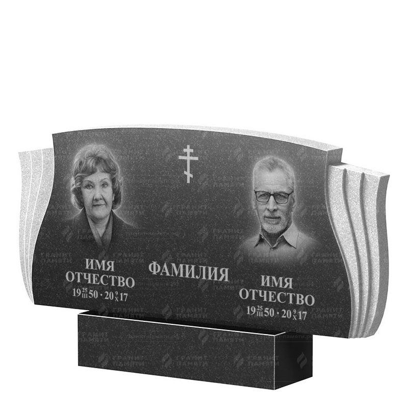 Гранитные памятники в Краснодаре | Двойной гранитный памятник ФГ-264