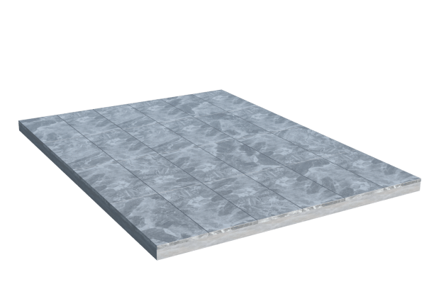 Площадки на могилу в Краснодаре | Площадка с мраморной облицовкой