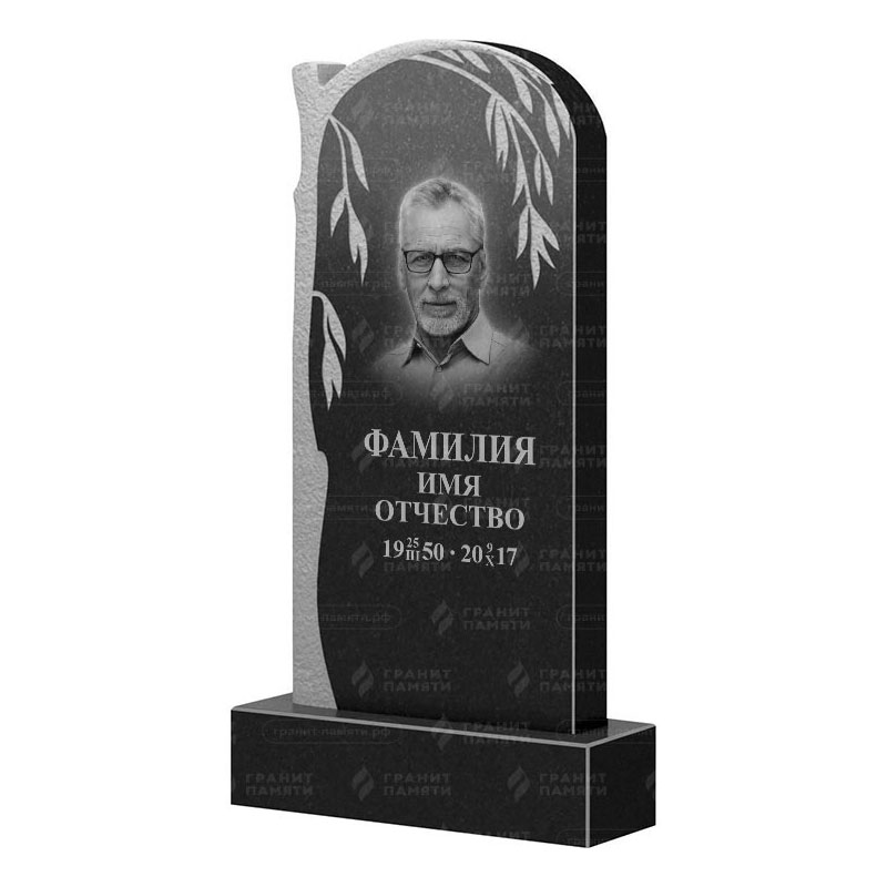 Памятники из гранита с деревом в Краснодаре | Гранитный памятник ФГ-090