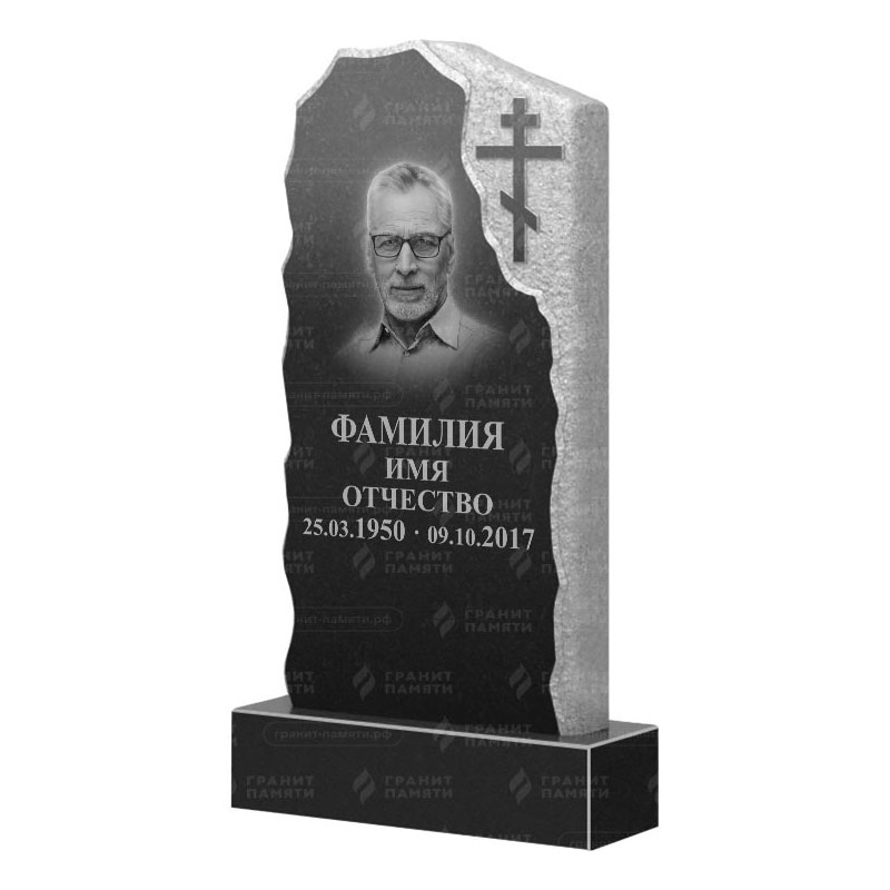 Памятники из гранита с обколом, скалы в Краснодаре | Гранитный памятник ФГ-231