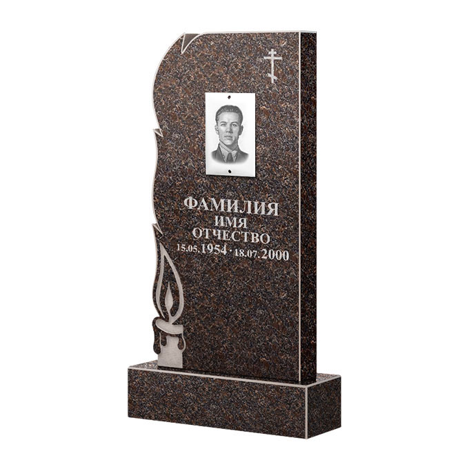 Памятники из цветного гранита в Краснодаре | Памятник из гранита Карел Brown ФГЦ-106