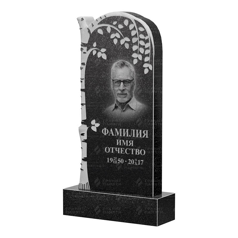 Памятники из гранита с деревом в Краснодаре | Гранитный памятник ФГ-091