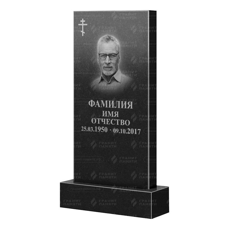 Памятники из гранита классические в Краснодаре | Гранитный памятник Прямой