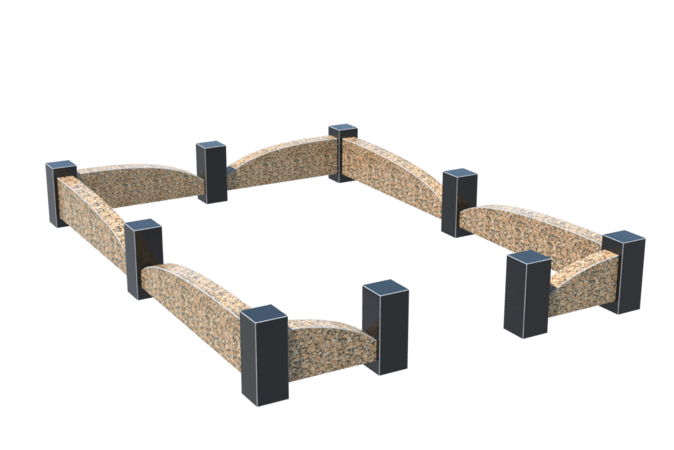 Цоколи на могилу в Краснодаре | Цоколь на могилу №0046