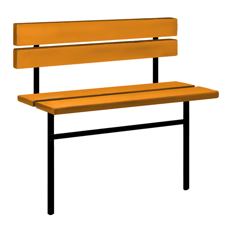 Металлические оградки, столы, скамейки в Краснодаре | Скамейка №3 со спинкой