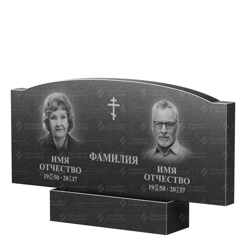 Гранитные памятники в Краснодаре | Двойной гранитный памятник ФГ-257