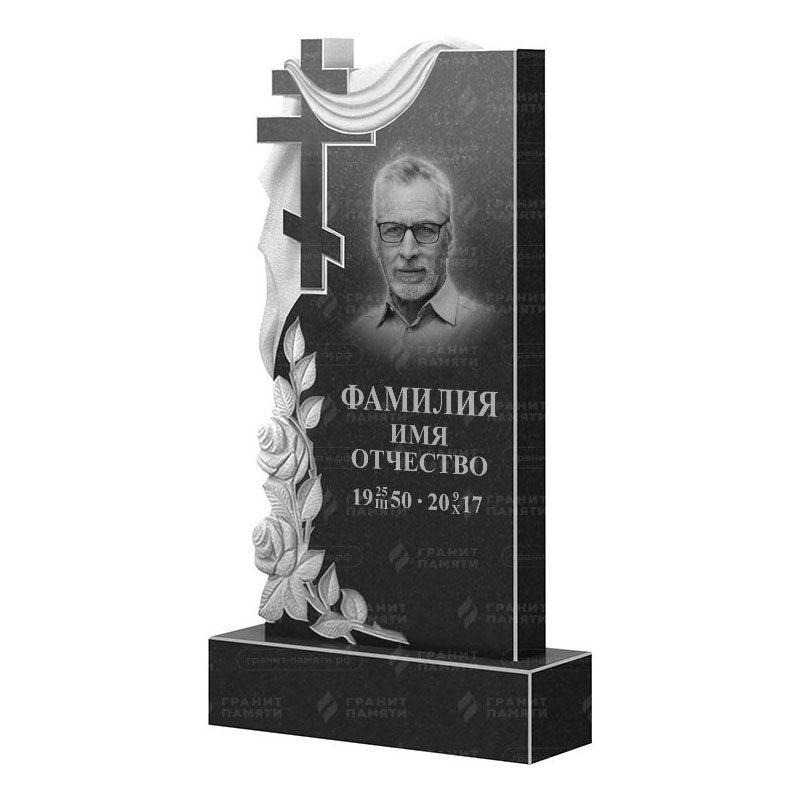 Памятники из гранита вертикальные в Краснодаре | Гранитный памятник ФГ-189
