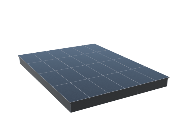 Площадки на могилу в Краснодаре | Площадка с вертикальной (15 см) облицовкой гранитом Габбро