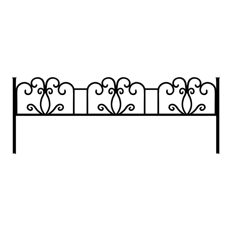 Металлические оградки, столы, скамейки в Краснодаре | Оградка №4