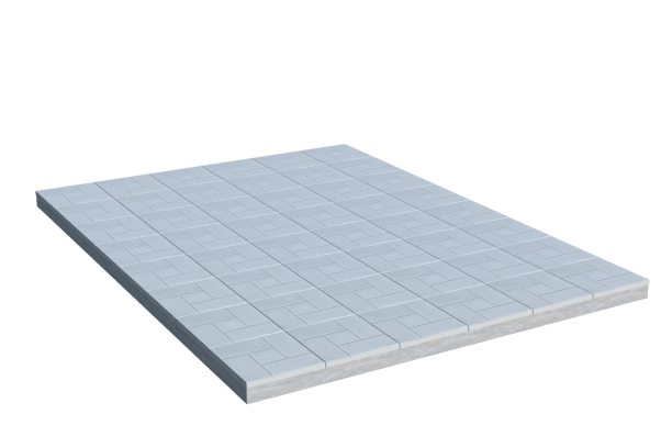 Площадки на могилу в Краснодаре | Площадка с тротуарной плиткой