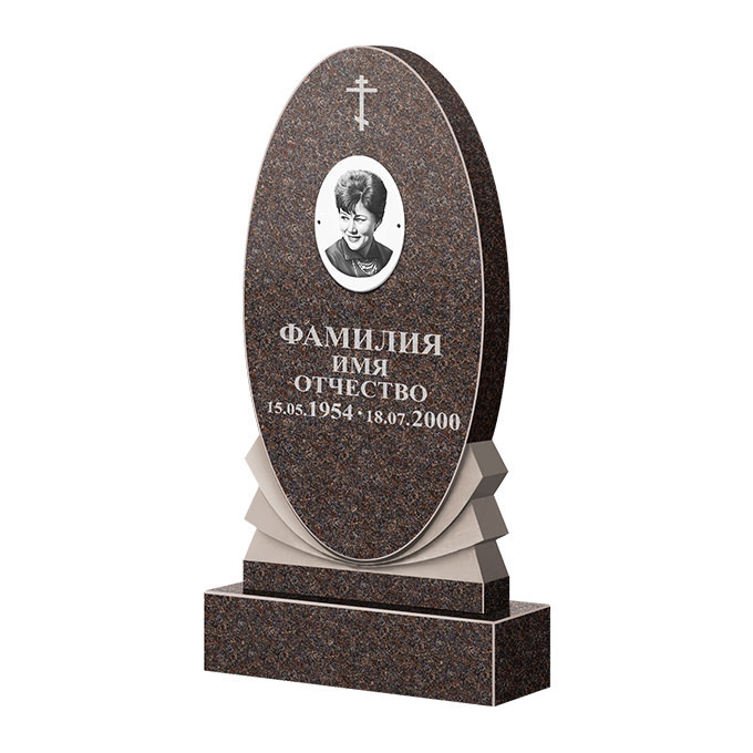 Памятники из цветного гранита в Краснодаре | Памятник из гранита Карел Brown ФГЦ-068