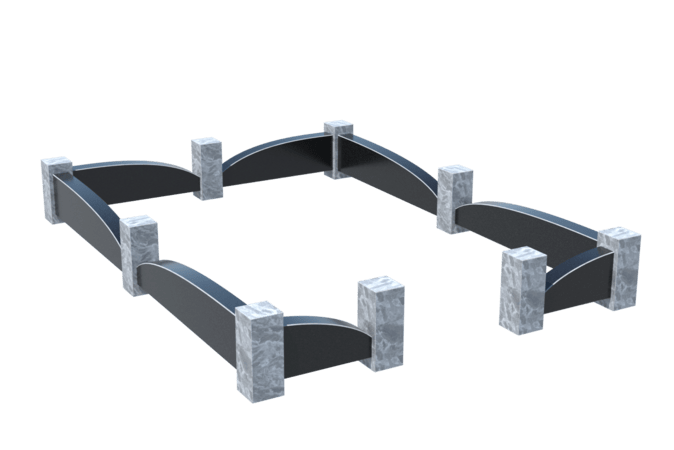 Цоколи на могилу в Краснодаре | Цоколь на могилу №0041