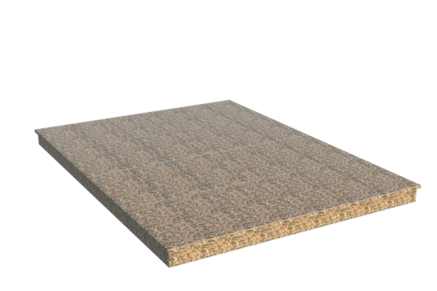 Площадки на могилу в Краснодаре | Площадка с вертикальной (10 см) облицовкой Южно-султаевским гранитом