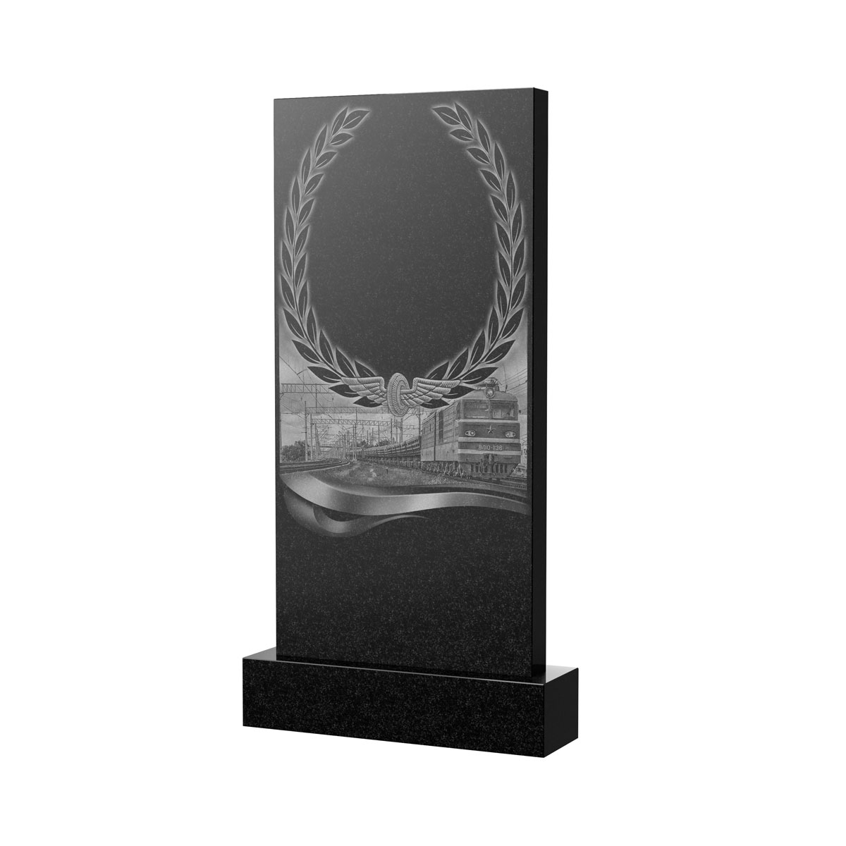 Художественное оформление памятника в Краснодаре | Художественное оформление на гранитную стелу, рисунок ВХО-054